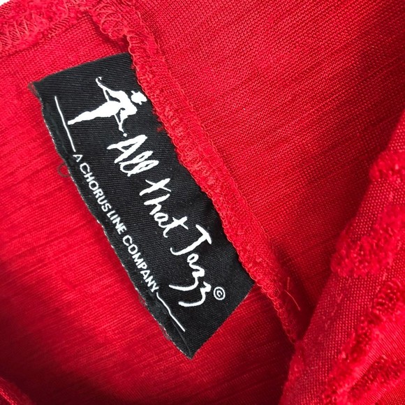 All That Jazz Vintage Red Dress w/Velvet Hearts All Over, 3D Graphic, Love Vibe - Picture 3 of 6